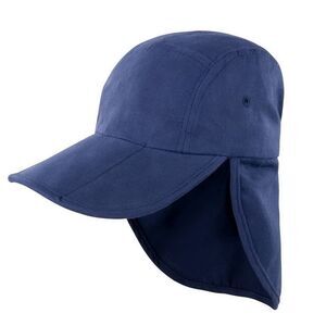 Result Unisex Headwear Folding Legionnaire Hat / Cap (Pack of 2) / Navy Blue